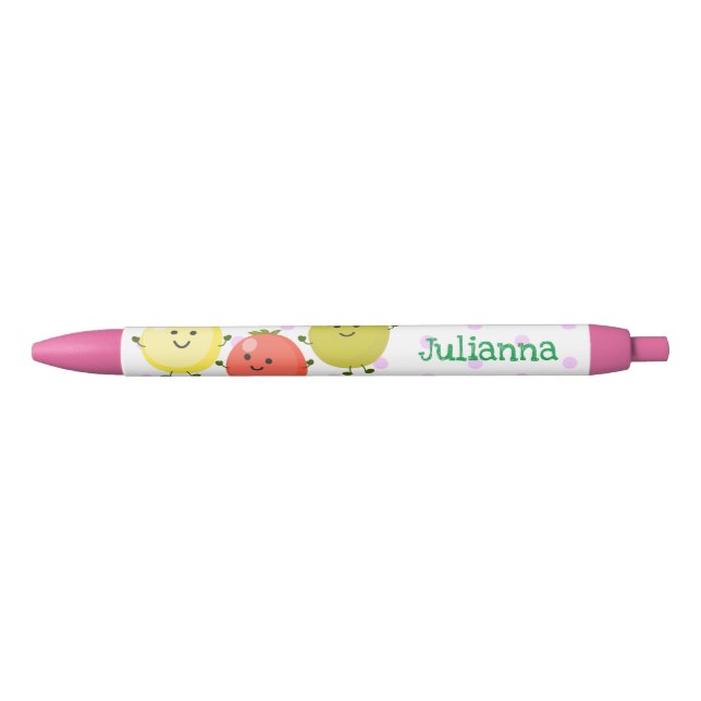 Cute cherry tomatoes cartoon illustration pen (Front)