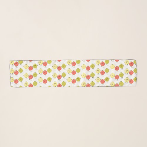 Cute cherry tomatoes cartoon illustration scarf