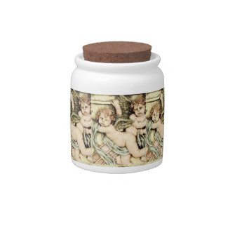 CUTE CHERUBS Candy Jar