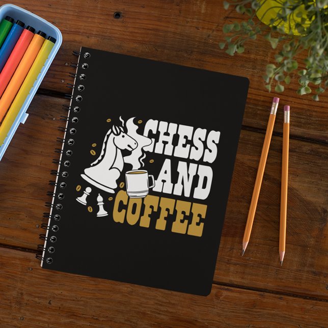 Cute Chess and Coffee Chess Lover Knight Art Notebook (Cute Chess and Coffee Chess Lover Knight Art Notebook)
