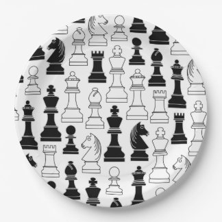 Cute Chess Board Games Kids Birthday Paper Plates