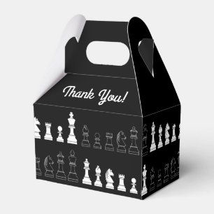 Cute Chess Board Games Kids Birthday Party Favor Boxes