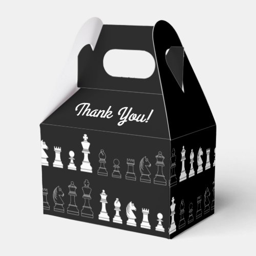 Cute Chess Board Games Kids Birthday Party Favor Boxes