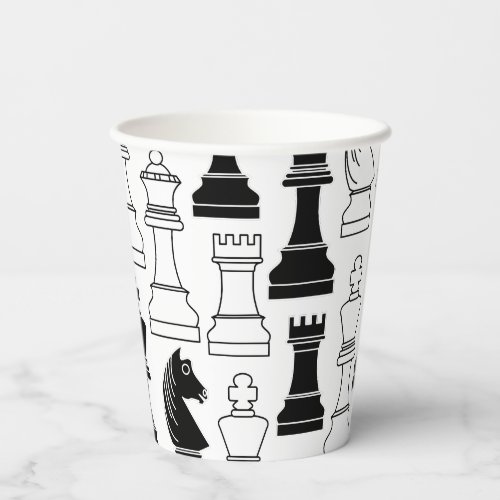 Cute Chess Board Games Kids Birthday Party Paper Cups