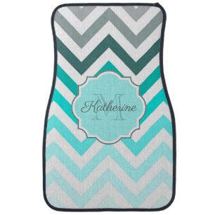 Cute Chevron Pattern Car Floor Mat