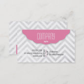 Cute Chevron Professional Business Card (Front/Back)