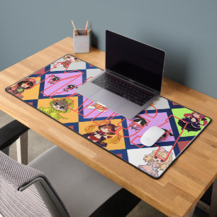 Cute Chibi Anime Characters MANGA Pattern Mousepad Desk Mat