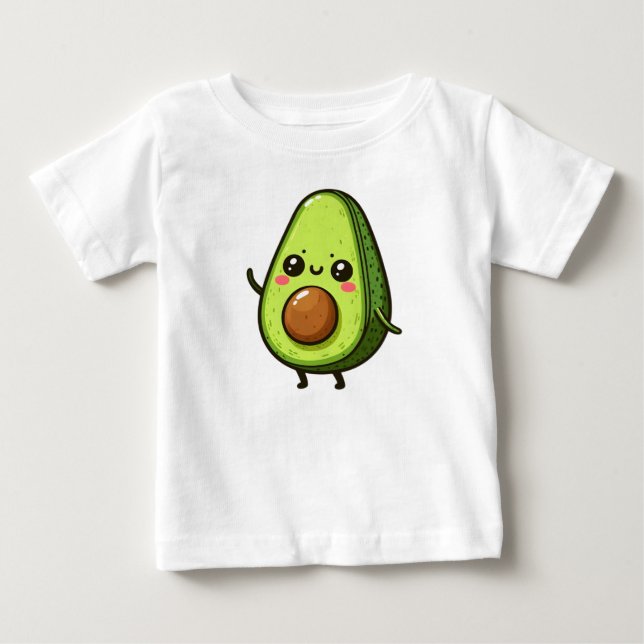 Cute Chibi Avocado Baby T-Shirt (Front)