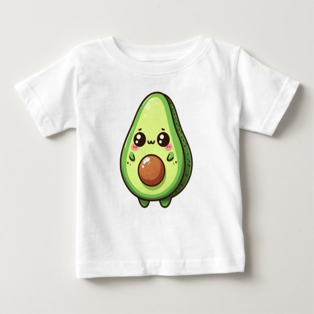 Cute Chibi Avocado Baby T-Shirt (Front)