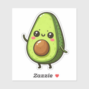 Cute Chibi Avocado Sticker