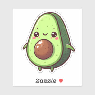 Cute Chibi Avocado Sticker