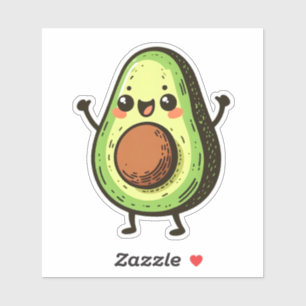 Cute Chibi Avocado Sticker