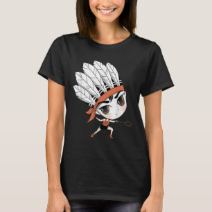 Cute Chibi Badminton Birdie Manga Cartoon T-Shirt