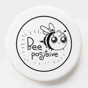 Cute Chibi Bee illustration Quote PopSocket