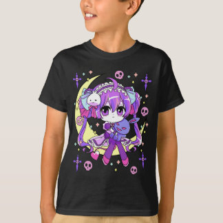 Cute Chibi Kawaii Anime Girls Pastel Goth for T-Shirt