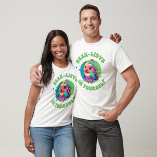 Cute Chibi Kawaii Parrot Name School Year on Back T-Shirt