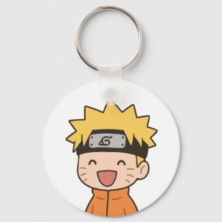Cute Chibi Ninja Round Keychain - Kawaii Anime Sty