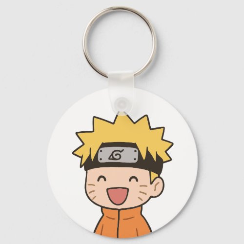 Cute Chibi Ninja Round Keychain - Kawaii Anime Sty