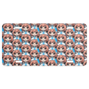 Cute Chibi Nurse - healthcare, anime, medical License Plate