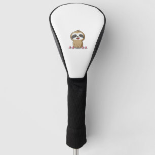 Cute Chibi Sloth Workout � Funny Kawaii Gym Animal Golf Head Cover