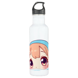 Cute Chibi Swimming Stainless Steel Water Bottle