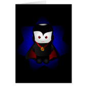Cute Chibi Vampire Card - Dark Backgrounds (Front)