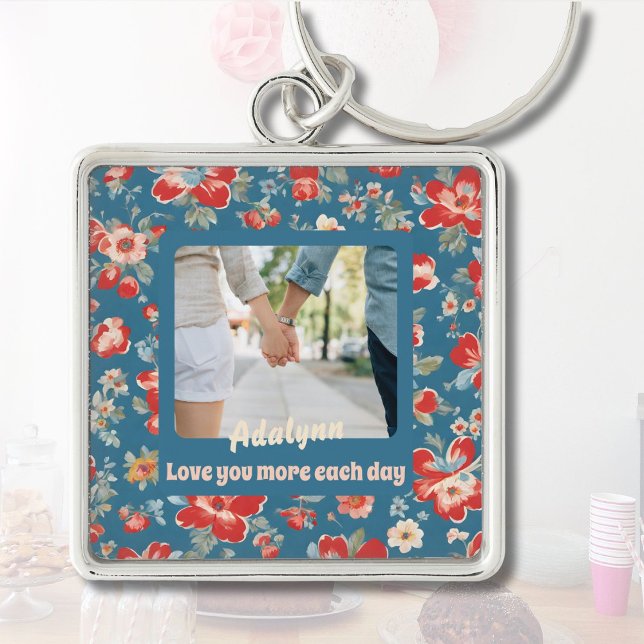 Cute Chic 1 Year Anniversary Gifts for Girlfriend Keychain (Cute Chic 1 Year Anniversary Gifts for Girlfriend)