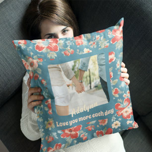 Cute Chic 1 Year Anniversary Gifts for Girlfriend Throw Pillow