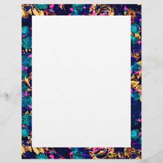 Cute chic abstract flowers background