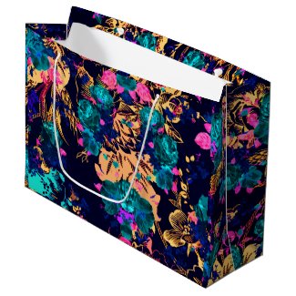 Cute chic abstract flowers background