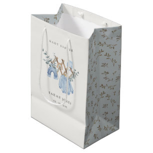 Cute Chic Boy Baby Clothes Essential Baby Shower Medium Gift Bag
