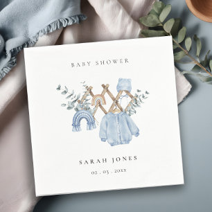 Cute Chic Boy Baby Clothes Essential Baby Shower Napkins