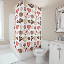 Cute Chic Colorful Chocolate Candy Heart Pattern