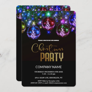 Cute Chic Corporate Christmas Vintage Decora Invitation