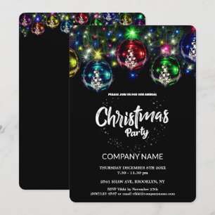 Cute Chic Corporate Christmas Vintage Decora Invitation