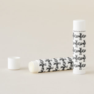 cute chic FLORAL CROSS design pattern Lip Balm