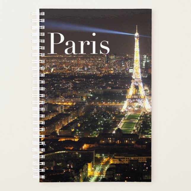 Cute Chic Paris Eiffel Tower Planner (Front)