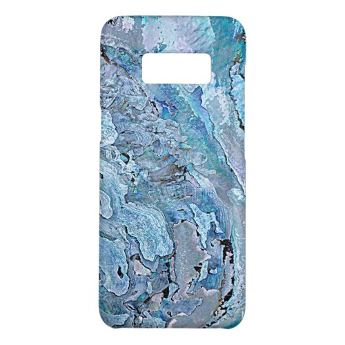 Cute Chic Purple Blue Faux Abalone Shell Pattern Case_Mate Samsung Galaxy S8 Case
