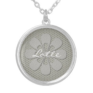 Cute Chic Silver Flower Snowflake Necklace