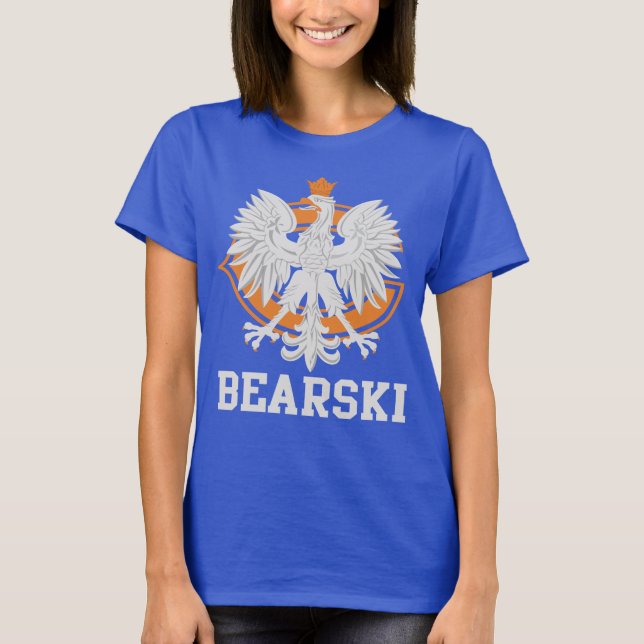 Cute Chicago Polish Bearski Heritage T-Shirt (Front)