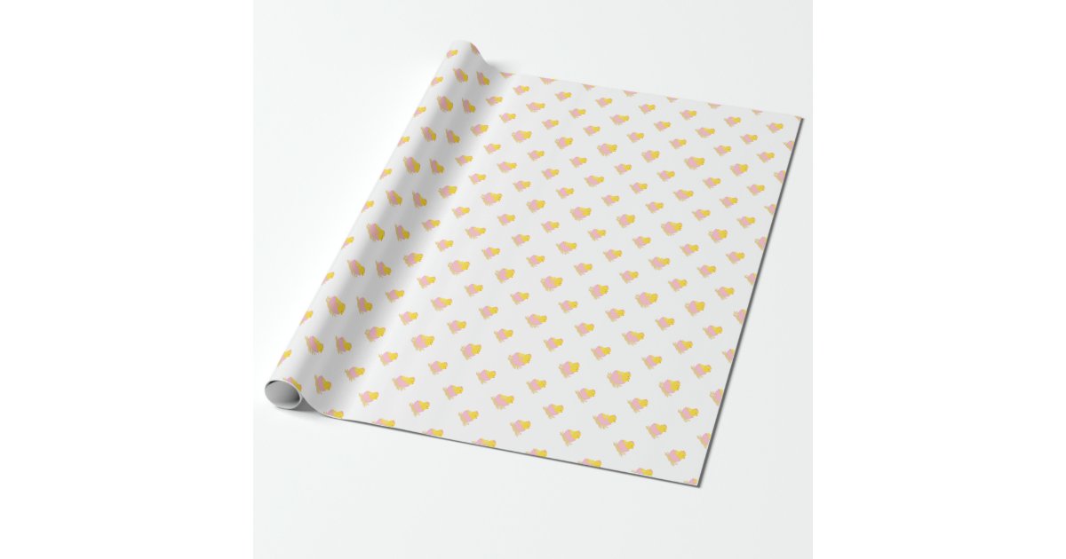 Cute Chick Baby Shower Wrapping Paper