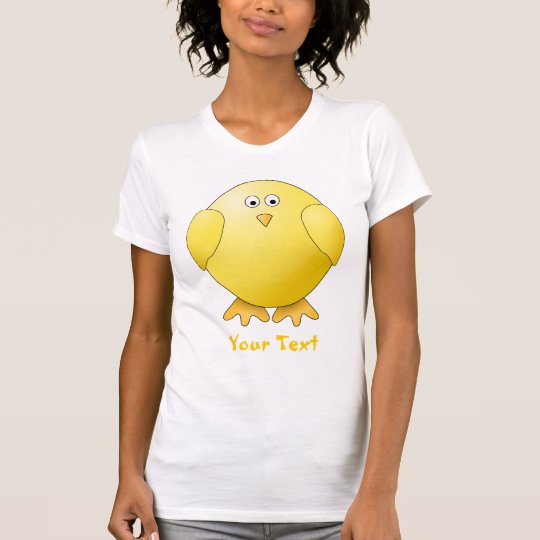 Cute Chick. Little Yellow Bird. Custom Text T-Shirt