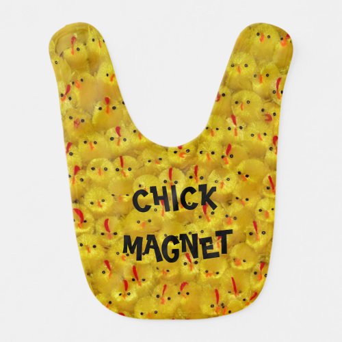 Cute CHICK MAGNET Easter Chicks Baby Bib for Boy