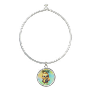 Cute Chick Magnet Funny Easter Bangle Bracelet