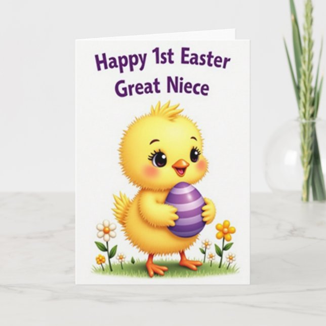 Cute Chick Spring Celebration Card (Front)