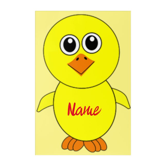 Cute Chick Thunder_Cove Acrylic Print (Front)