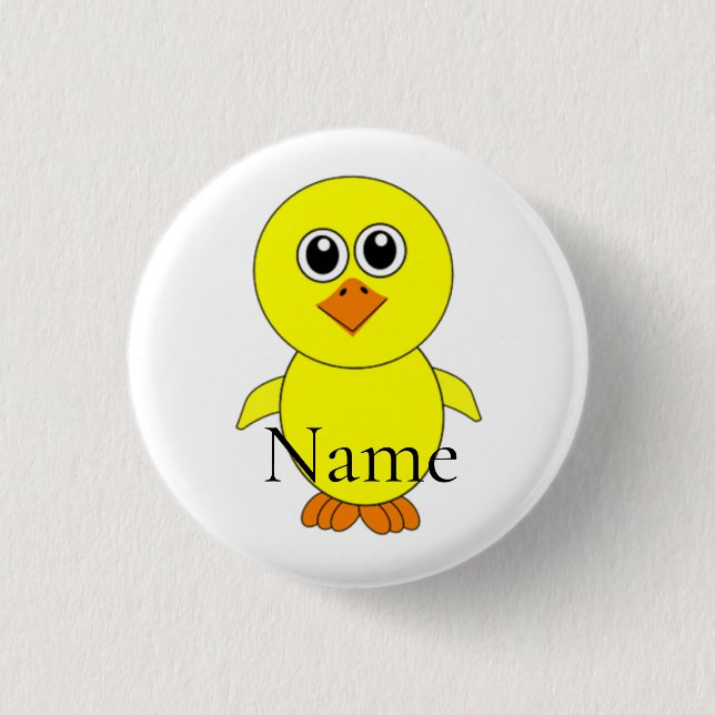 Cute Chick Thunder_Cove Button (Front)