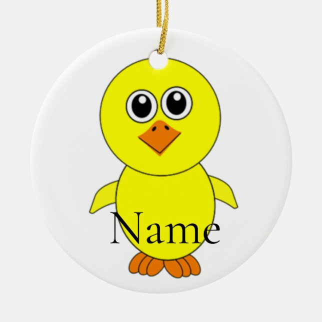 Cute Chick Thunder_Cove  Ceramic Ornament (Front)