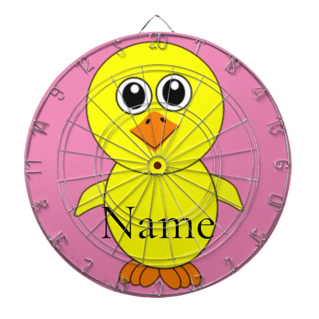 Cute Chick Thunder_Cove  Dart Board (Front)