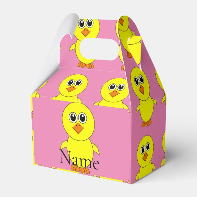 Cute Chick Thunder_Cove  Favor Boxes (Front Side)